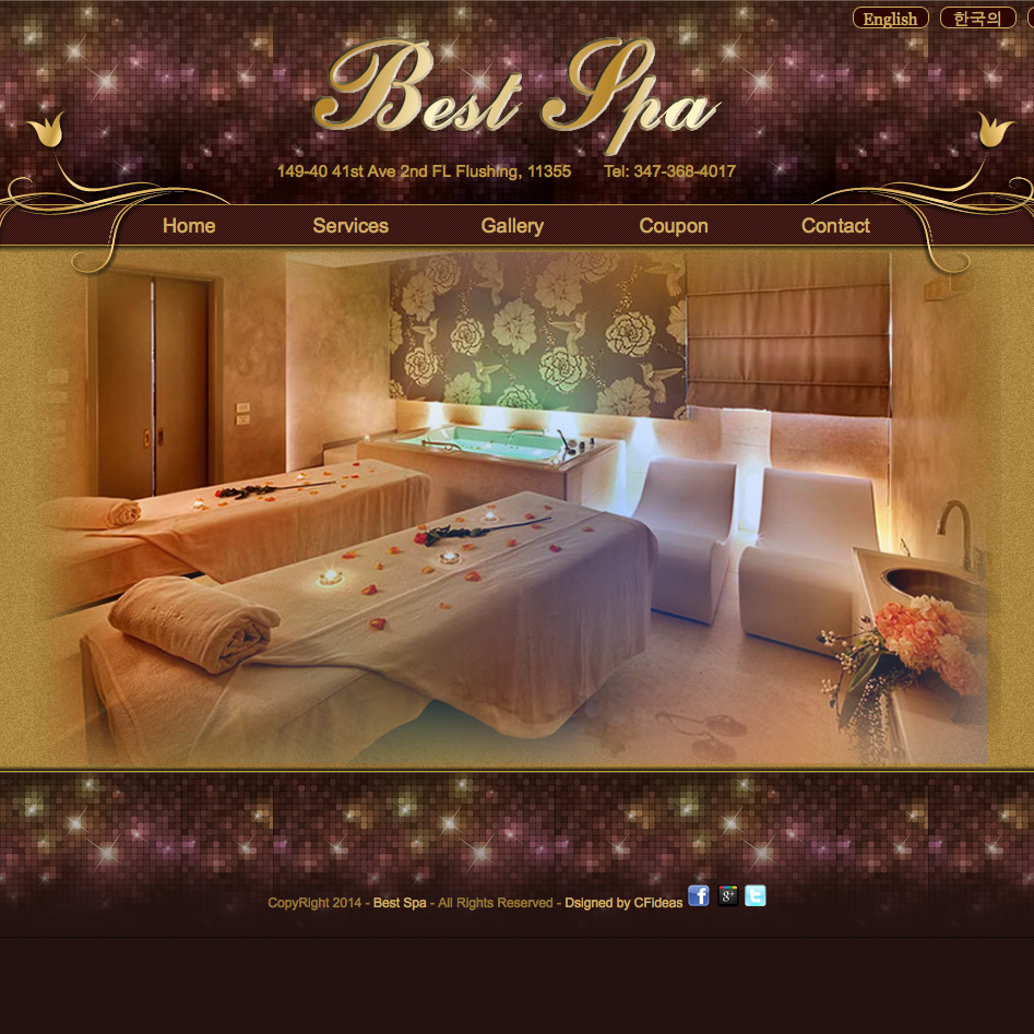 Queens Best Spa 卡菲科技 CFIdeas 纽约网页设计公司 (718)9612930